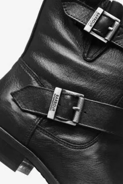 Barbour International Barbour® International Lima Lederstiefel Mit Schnalle, Schwarz -Winterschuhe Verkaufs-Shop 146321s19