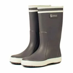Aigle Regenstiefel Lolly-Pop Grau/weiß - Grau/schwarz