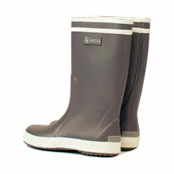 Aigle Regenstiefel Lolly-Pop Grau/weiß - Grau/schwarz -Winterschuhe Verkaufs-Shop 19094744 03