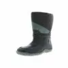 Damen Winterstiefel Gummistiefel Regenstiefel Gefüttert Schwarz/grün - Schwarz