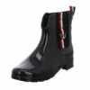 Tom Tailor Damen Gummistiefel Schuhe Regenstiefel Regen Freizeit Synthetik Uni Gummistiefel - Schwarz