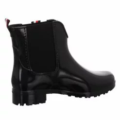 Tom Tailor Damen Gummistiefel Schuhe Regenstiefel Regen Freizeit Synthetik Uni Gummistiefel - Schwarz -Winterschuhe Verkaufs-Shop 27004741 05