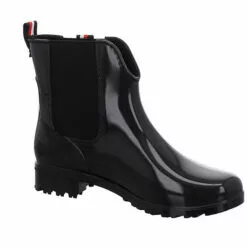 Tom Tailor Damen Gummistiefel Schuhe Regenstiefel Regen Freizeit Synthetik Uni Gummistiefel - Schwarz -Winterschuhe Verkaufs-Shop 27004741 06