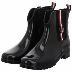 Tom Tailor Damen Gummistiefel Schuhe Regenstiefel Regen Freizeit Synthetik Uni Gummistiefel - Schwarz -Winterschuhe Verkaufs-Shop 27004741 10