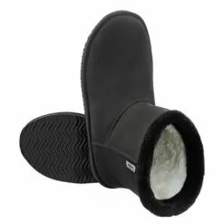 Stiefel In Echtleder-Optik - Wasserdichter Regenstiefel Mit Innenfutter Anthrazit -Winterschuhe Verkaufs-Shop 28908754 04