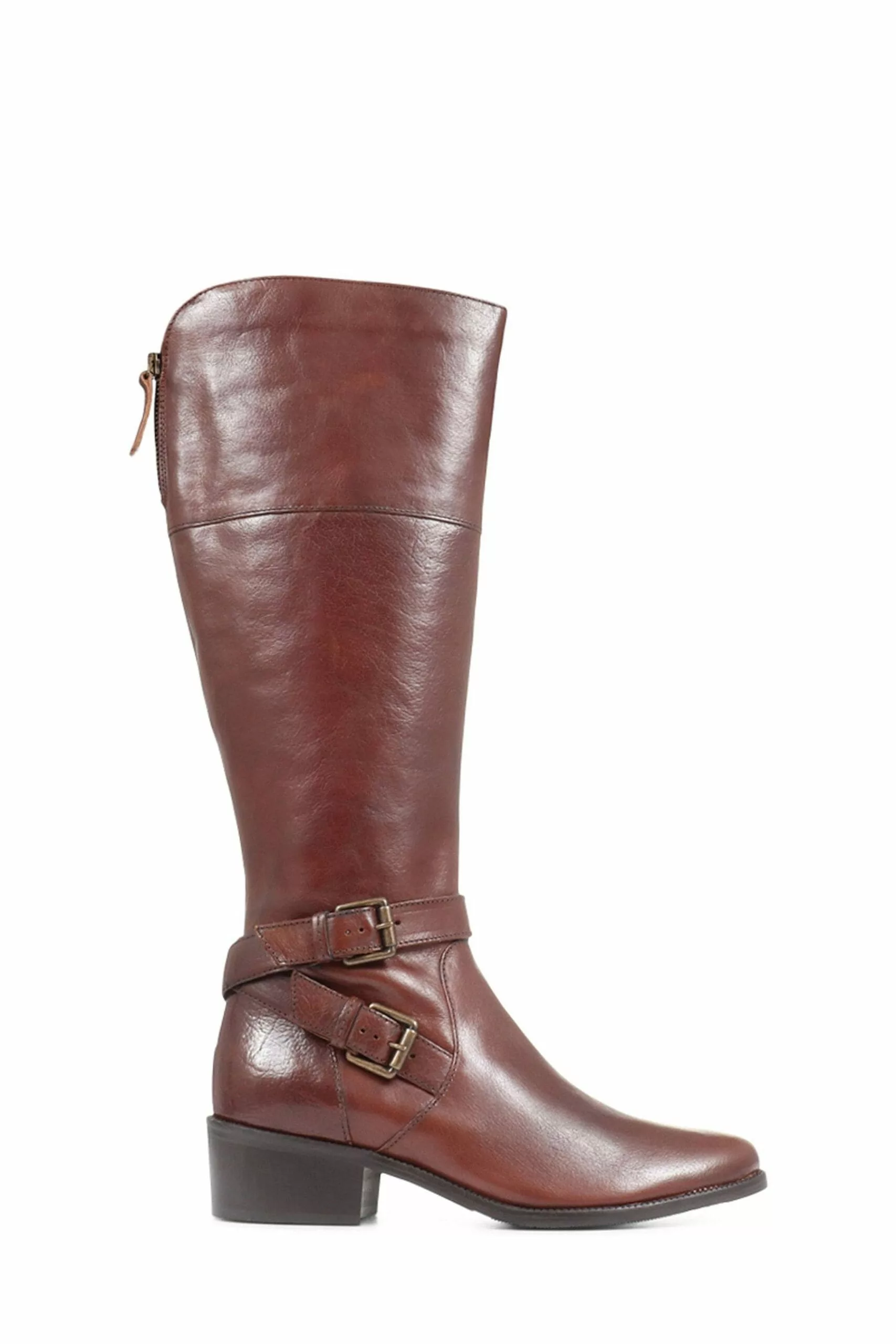 Jones Bootmaker Phoebe Kniehohe Lederstiefel, Hellbraun 2 Jones Bootmaker Phoebe Kniehohe Lederstiefel, Hellbraun – Bild 2