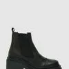 Schuh Adah Lederstiefel Mit Dicker Sohle