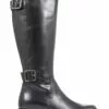 Jones Bootmaker Carrara Wadenhohe Lederstiefel In Schmaler Passform, Schwarz