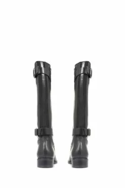 Jones Bootmaker Carrara Wadenhohe Lederstiefel In Weiter Passform, Schwarz -Winterschuhe Verkaufs-Shop D26053s5