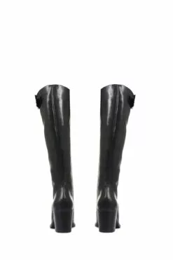 Jones Bootmaker Cesena Kniehohe Lederstiefel, Schwarz -Winterschuhe Verkaufs-Shop D26061s3