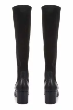 Jones Bootmaker Damen Bari Kniehohe Lederstiefel, Schwarz -Winterschuhe Verkaufs-Shop T46958s3