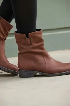 Next Forever Comfort® Legerer Lederstiefel -Winterschuhe Verkaufs-Shop T86 675s3