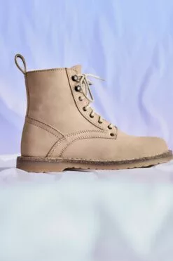 Birkenstock Bryson Lederstiefel Mit Lammfell, Braun