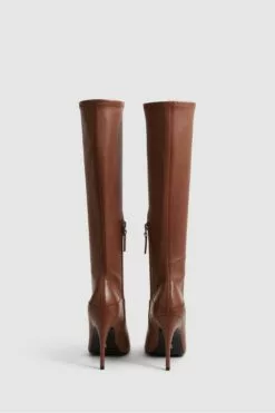 Reiss Carina Kniehohe Lederstiefel -Winterschuhe Verkaufs-Shop U99278s5